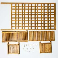 180cm Narrow Trough With Trellis Hardwood Planter -Outdoor PLANTERS Shop PP40791 add image 2 dad4