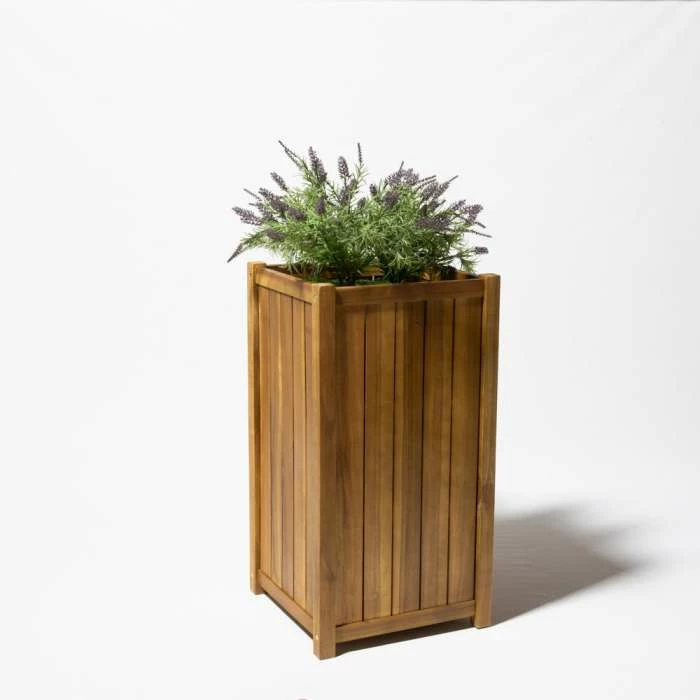 85cm Tall Cube Wooden Planter 1 85cm Tall Cube Wooden Planter