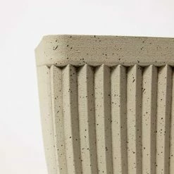 73.5cm Trough White Textured Speckled Planter -Outdoor PLANTERS Shop PP40814 add image 2 c806