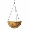 25.5cm Wire Criss Cross Hanging Basket with Coco Liner