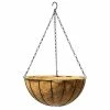 30.4cm Wire Lined Hanging Basket with Coco Liner