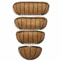 51cm Wire Wall Basket with Coco Liner 6 51cm Wire Wall Basket with Coco Liner -Outdoor PLANTERS Shop PP40854 add image 1 ef85