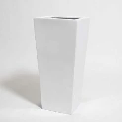 90cm White Gloss Polystone Tall Flared Planter 7 90cm White Gloss Polystone Tall Flared Planter -Outdoor PLANTERS Shop PP40880 add image 1 a2e3
