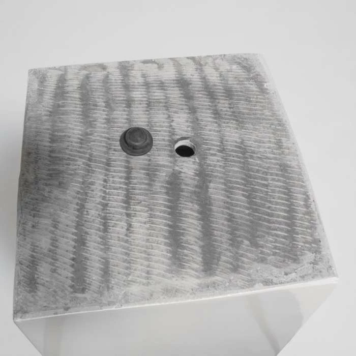 90cm White Gloss Polystone Tall Flared Planter 5 90cm White Gloss Polystone Tall Flared Planter - Image 5