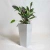 90cm White Gloss Polystone Tall Flared Planter