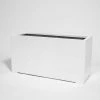 100cm White Gloss Polystone Trough Planter