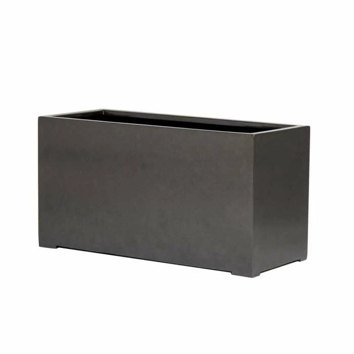 100cm Grey Gloss Polystone Trough Planter 3 100cm Grey Gloss Polystone Trough Planter - Image 3