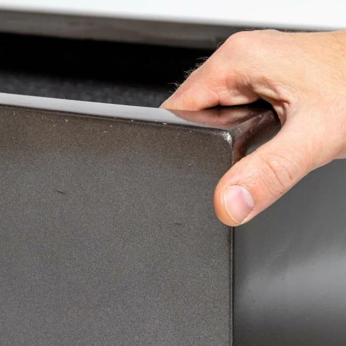 100cm Grey Gloss Polystone Trough Planter 2 100cm Grey Gloss Polystone Trough Planter - Image 2