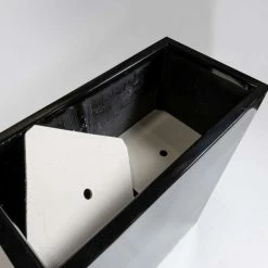 100cm Black Gloss Polystone High Trough Planter -Outdoor PLANTERS Shop PP40986 add image 2 ab1d