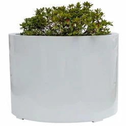 1m Jumbo Stone Composite Low Cylinder Planter in White 5 1m Jumbo Stone Composite Low Cylinder Planter in White -Outdoor PLANTERS Shop PP5022WJ add image 2 4edb