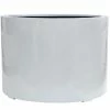 1m Jumbo Stone Composite Low Cylinder Planter in White