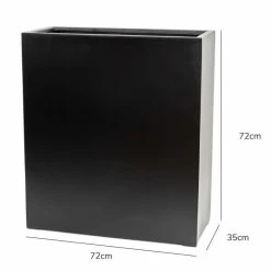 H72cm Large Polystone Tall Trough Planter in Black 7 H72cm Large Polystone Tall Trough Planter in Black -Outdoor PLANTERS Shop PP5023BPL add image 2 0741