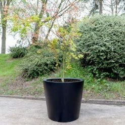 H97cm Jumbo Classic Polystone Planter in Black