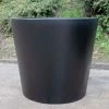H73cm Large Classic Stone Composite Planter in Black
