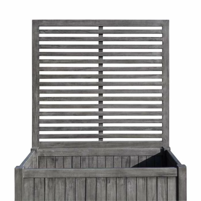1.2m Trough With Trellis Hardwood Planter by Rowlinson® 4 1.2m Trough With Trellis Hardwood Planter by Rowlinson® - Image 4