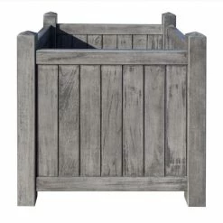 48.5cm Alderley Grey Square Hardwood Planter Planter by Rowlinson® 8 48.5cm Alderley Grey Square Hardwood Planter Planter by Rowlinson® -Outdoor PLANTERS Shop PP6085 add image 1 fca5