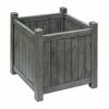48.5cm Alderley Grey Square Hardwood Planter Planter by Rowlinson®