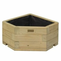 30cm Marberry Corner Hardwood Planter by Rowlinson® -Outdoor PLANTERS Shop PP6087 add image 1 513d