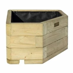 30cm Marberry Corner Hardwood Planter by Rowlinson® -Outdoor PLANTERS Shop PP6087 add image 3 6a8a