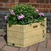 30cm Marberry Corner Hardwood Planter by Rowlinson®