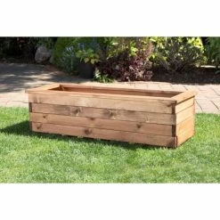 Charles Taylor Wooden Garden Set of 4 1.09m x 31.5cm Trough Planters -Outdoor PLANTERS Shop PP6097 add image 1 9a33