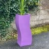 H95cm Tall Fibreglass 'S' Shape Planter in Matt Finish - Poppy Red
