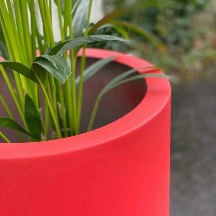 H60cm Fibreglass Tall Bullet Planter in Matt Finish 2 H60cm Fibreglass Tall Bullet Planter in Matt Finish - Image 2