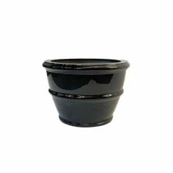 H45cm Fibreglass Ribbed Tree Planter in Matt Finish - Poppy Red