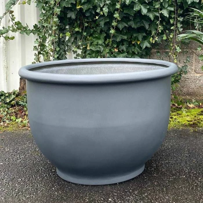 H99cm Fibreglass XL Bowl Tree Planter in Matt Finish - Poppy Red 2 H99cm Fibreglass XL Bowl Tree Planter in Matt Finish - Poppy Red - Image 2