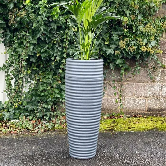 H120cm Fibreglass Tall Beehive Style Planter in Matt Finish 2 H120cm Fibreglass Tall Beehive Style Planter in Matt Finish - Image 2