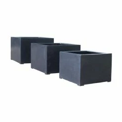 L100cm Titanic Polystone Cube Planter -Outdoor PLANTERS Shop PP7757 add image 5 7cb6
