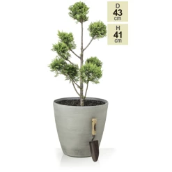 H41cm Cortina Stone Cone Planter - By Primrose™ 9 H41cm Cortina Stone Cone Planter - By Primrose™ -Outdoor PLANTERS Shop PP7776 main image 7622