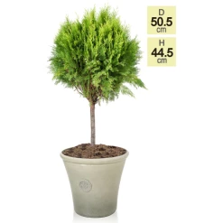 H44.5cm River Mist Round Tuscan Planter - By Primrose™ 7 H44.5cm River Mist Round Tuscan Planter - By Primrose™ -Outdoor PLANTERS Shop PP7797 main image 4a93