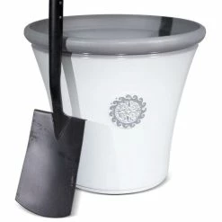 56cm Tuscan Round Planter in White with Grey 13 56cm Tuscan Round Planter in White with Grey -Outdoor PLANTERS Shop PP7854 add image 1 8eb2