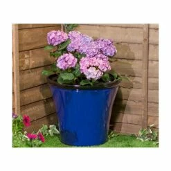 55cm Royal Blue Cone Planter - By Primrose™ -Outdoor PLANTERS Shop PP7855 add image 2 211f