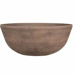 H23cm Cortina Wood Effect Bowl Planter - By Primrose™ -Outdoor PLANTERS Shop PP7857 add image 2 cb86