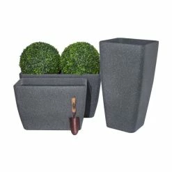 75cm Stone Effect Trough in Baltic Grey - By Primrose™ -Outdoor PLANTERS Shop PP7860 add image 4 0bdf