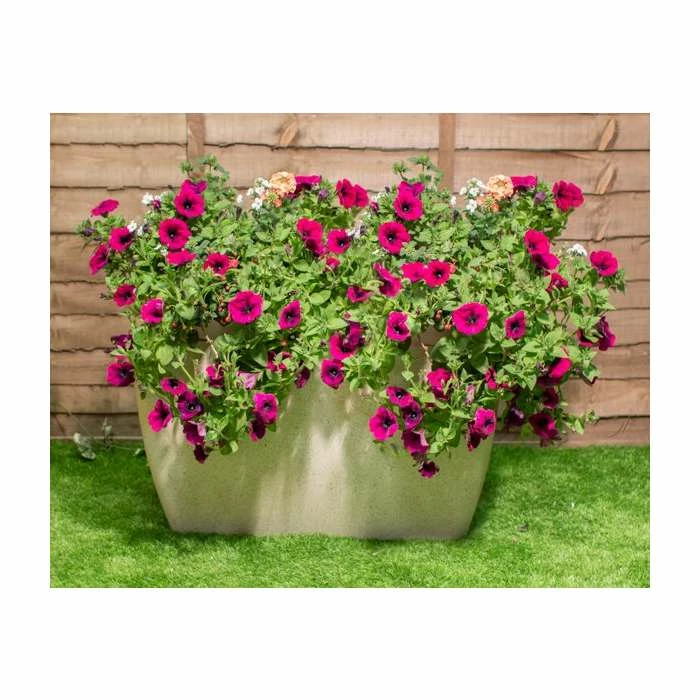 59cm Stone Effect Trough in White - By Primrose™ 2 59cm Stone Effect Trough in White - By Primrose™ - Image 2