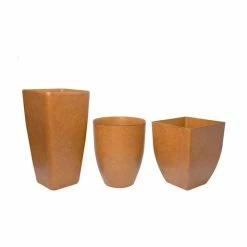 76cm Aged Rust Flared Square Planter - By Primrose™ -Outdoor PLANTERS Shop PP7871 add image 2 d688