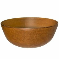 55cm Aged Rust Effect Bowl Planter - By Primrose™ -Outdoor PLANTERS Shop PP7879 add image 1 88ec