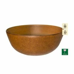 55cm Aged Rust Effect Bowl Planter - By Primrose™ -Outdoor PLANTERS Shop PP7879 add image 5 e463