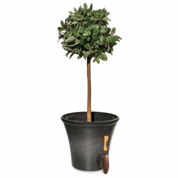 55cm Carbon Glaze Effect Bowl Planter - By Primrose™ 2 55cm Carbon Glaze Effect Bowl Planter - By Primrose™ - Image 2