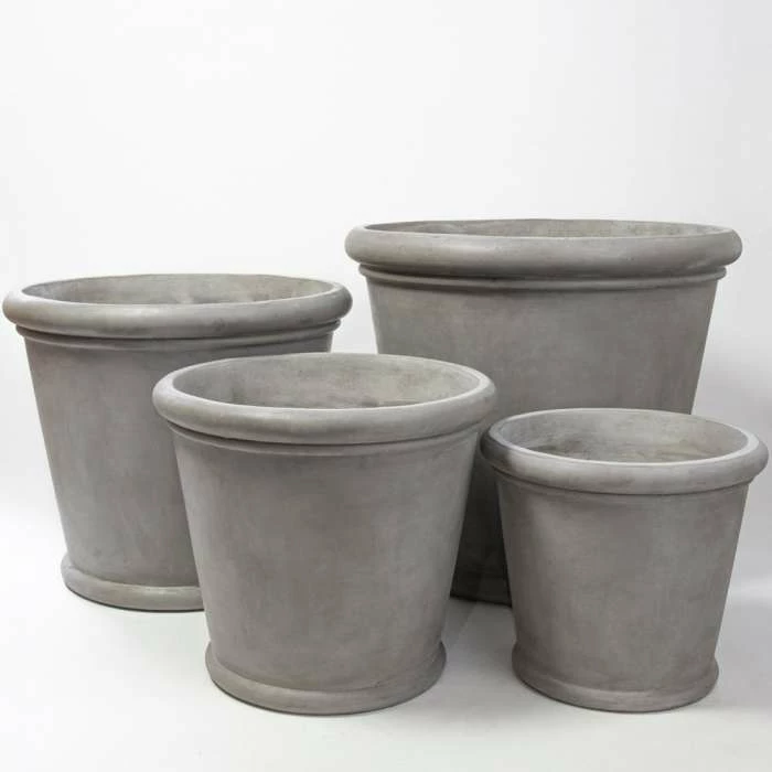 60cm Classic Rim Concrete Round Planter - Large 5 60cm Classic Rim Concrete Round Planter - Large - Image 5