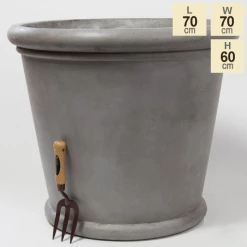 60cm Classic Rim Concrete Round Planter - Large 11 60cm Classic Rim Concrete Round Planter - Large -Outdoor PLANTERS Shop PP7954 main image 345f