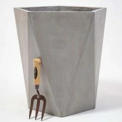 50cm Geometric Style Concrete Pentagon Planter 8 50cm Geometric Style Concrete Pentagon Planter -Outdoor PLANTERS Shop PP7957 add image 2 e437