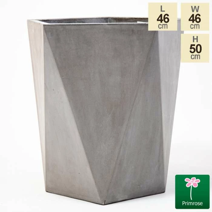 50cm Geometric Style Concrete Pentagon Planter 1 50cm Geometric Style Concrete Pentagon Planter
