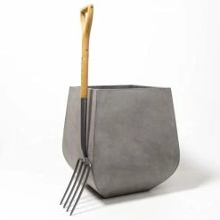 65cm Oslo Rounded Base Concrete Square Planter -Outdoor PLANTERS Shop PP7958 add image 4 aede