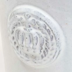 50cm White Rimmed Provence Detail Tall Planter - Large -Outdoor PLANTERS Shop PP7966 add image 3 616f