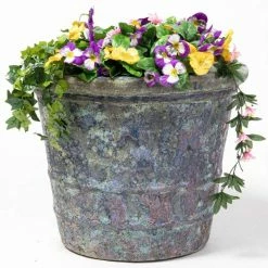 45cm Tavolino Patina Ceramic Flared Planter - Small -Outdoor PLANTERS Shop PP7977 add image 2 cb48