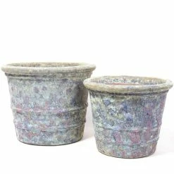 45cm Tavolino Patina Ceramic Flared Planter - Small -Outdoor PLANTERS Shop PP7977 add image 4 75a3